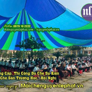 Dù Che Sân Trường Học Tại Hà Nội Vào Dịp Lễ Hội Nghị