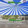 Thi Công Bạt Mái Che Nắng Mưa , Bạt Cuốn Kéo Thả Sân Trường Học Giá Rẻ