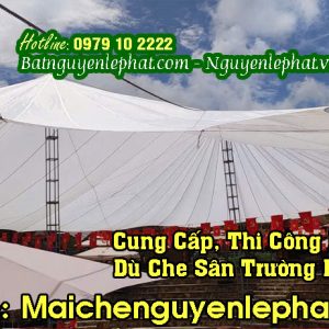 Đơn vị thi công lắp đặt dù che nắng sân trường | Bảo hành uy tín tại Bình Thuận