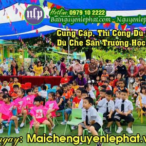 Dù Lớn Che Sân Trường - Bán Dù Che Nắng Sân Trường Tại Hàm Thuận Bắc Tỉnh Bình Thuận