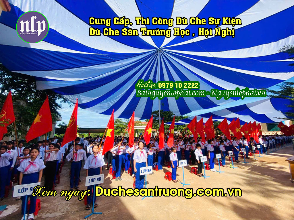cung cấp dù che sân trường Khánh Hòa Dù che sân trường học