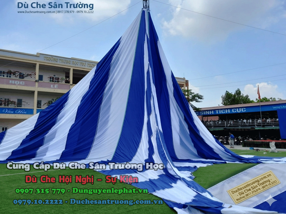 du-che-nang-san-truong3 Dịch Vụ Dù Che Nắng Mưa Sự Kiện Sân Trường- Thi Công Sự Kiện Tại Đồng Tháp