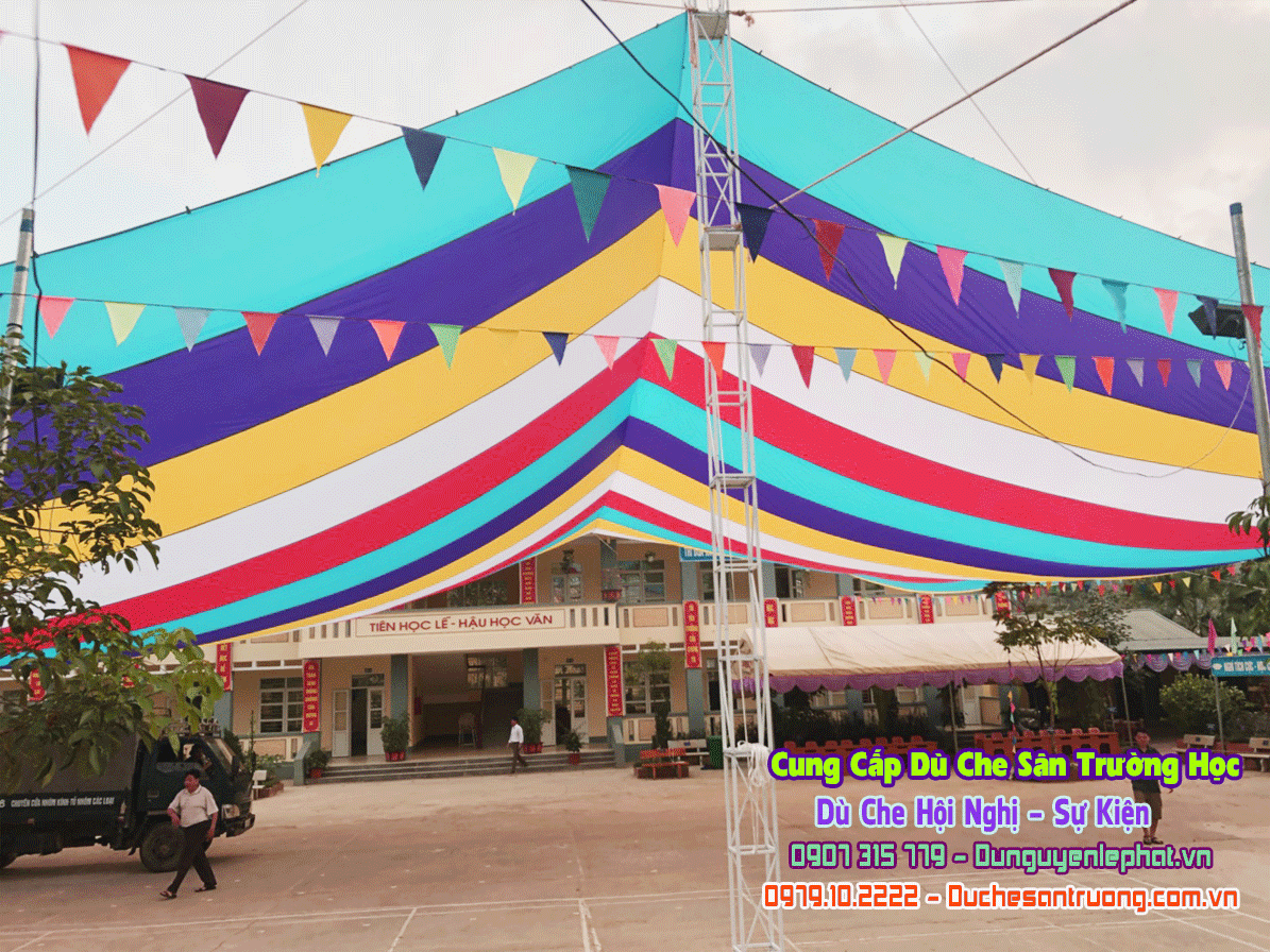 Top mẫu Mái Che Bạt Căng Sân Chơi Trường Mẫu Giáo Giá Rẻ Mẫu Đẹp Tại Đam Rông - Lâm Đồng