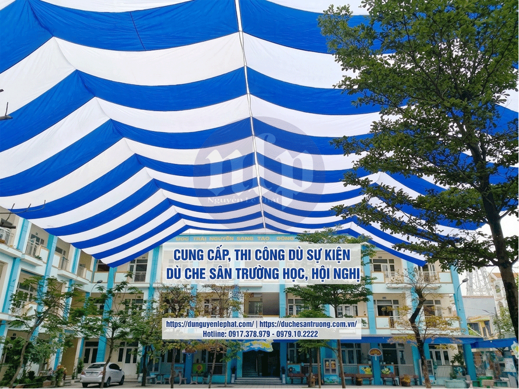 Xưỡng Bạt Dù Báo Giá Dù Che Sân Trường Mầm Non, Tiểu Học Đăk Nông