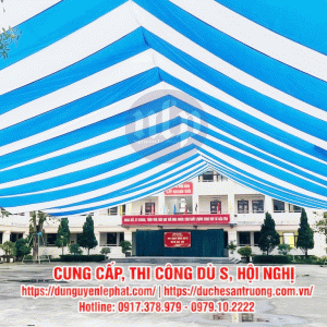 [Báo Giá] Dù Che Sân Trường Trung Học Đông Hoà, Dù Lệch Tâm, Dù Tròn, Dù Vuông Phú Yên